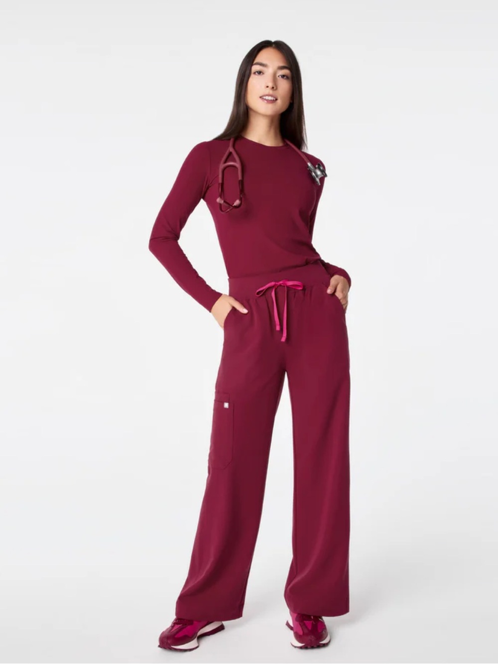 FIGS DEEP CRANBERRY RAFAELA + ISABEL CARGO SET!
